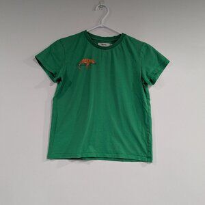 Pangaia Jaguar Graphic Tee T-Shirt Green Size 12